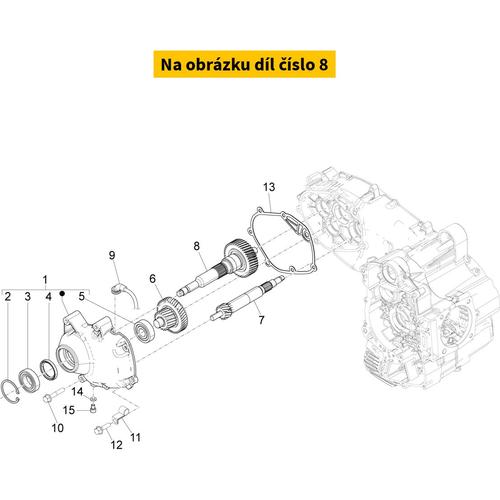 Wheel Shaft Sub-Assy 1A017913