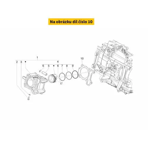 Voetpakking 0,5 mm PIAGGIO IGET 125-150 4V E3-E4 1A019140