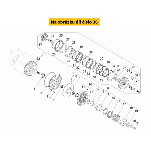 Clutch housing PIAGGIO MP3 RST 400 HPE 4T 2022 1A022994