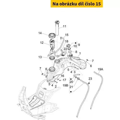 Complete Fuel Pipe Dytech 1B001177