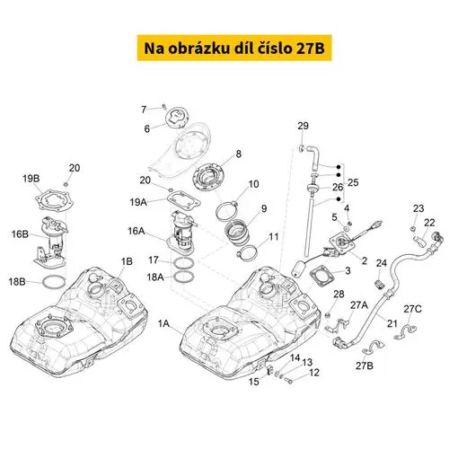 Fuel Pipe Secure Lock 1B004048