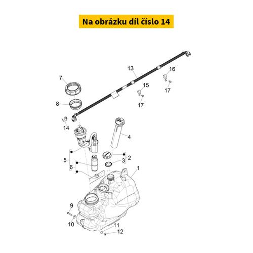 Fuel Pipe Secure Lock 1B004354