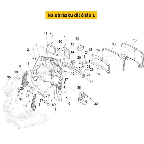 Front Glove Compartement Unpainted 1B004711