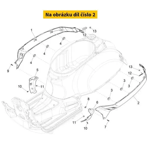 Left Side Cover Shiny Black 94 1B00578600090