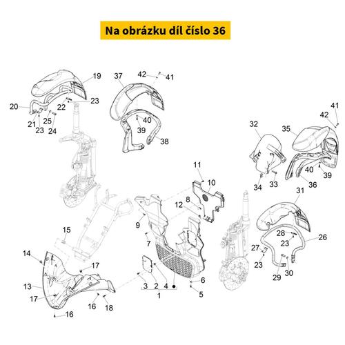 Support Left Mudguard 1B005902