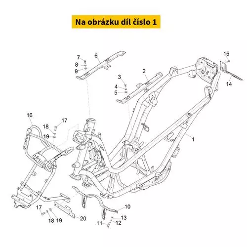 Frame Met O.D 1B0059525