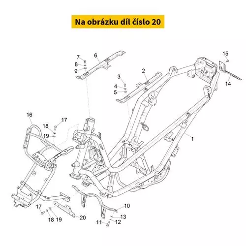 Support Crossbar Coolant 1B0059625