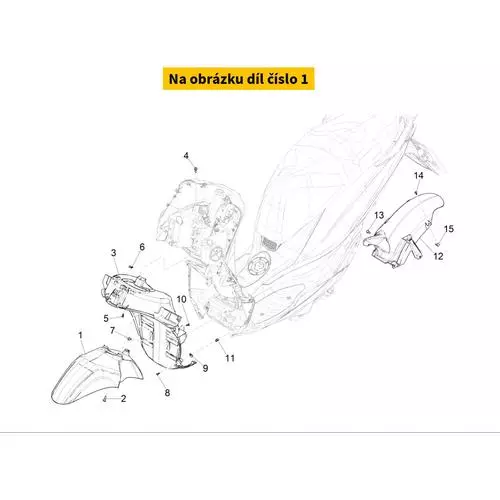 Front Fender Fusion White 544 1B006372000BR