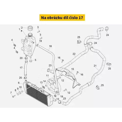 Invoerbuis Radiator 1B006720