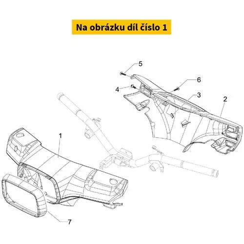 Front Handlebar Cover Unpainted 1B006983