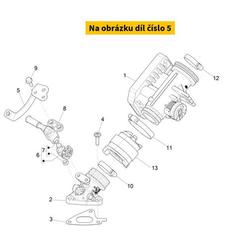 Fuel tube support bracket 1B008391