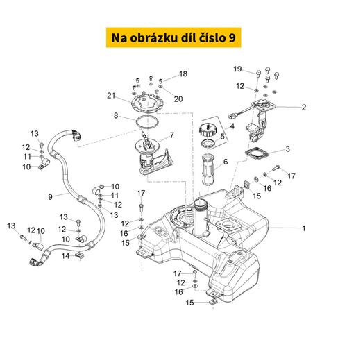 Flexibele Brandstofleiding Cpl 1B008924