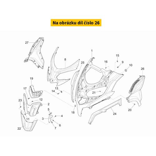 Rear left wheel arch 1B0089830000C