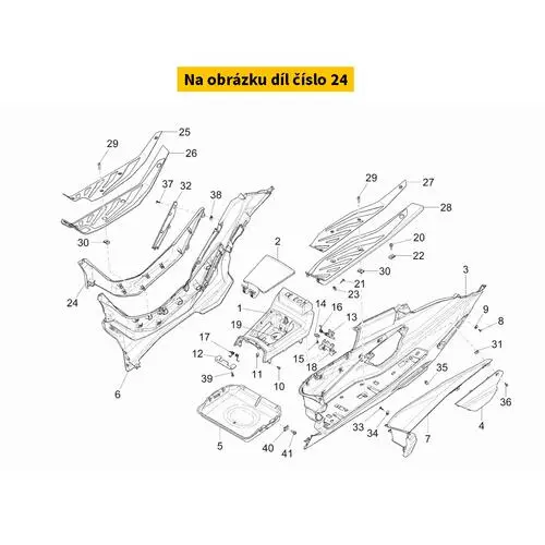 Footrest Cover Right 1B009008000G24