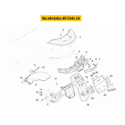 Rear Mudguard 1B009029