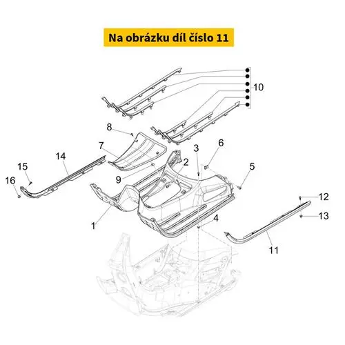 Left Edge Footrest 1B009646000NU