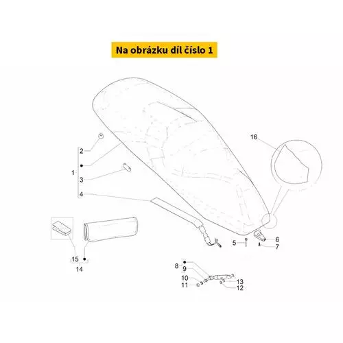 Saddle, Assy. 1B009803000C1