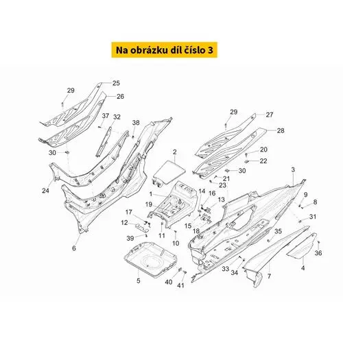 Left Footrest 1B0107510000C