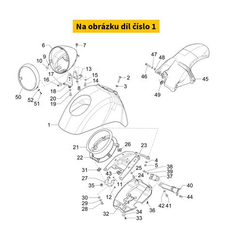 Front Fender Beige 598 1B011190400Q03