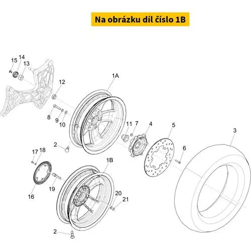 Rear Wheel (ABS Version) 1C001078