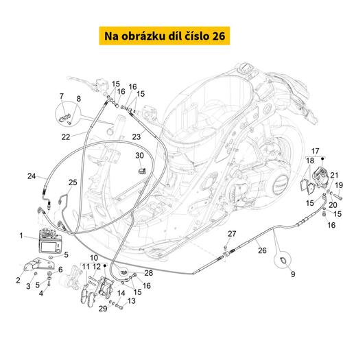 Rear Brake Hose(Caliper-Banjo) 1C003737