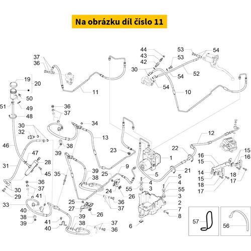 Remleiding Klep Acht. Abs 1C003932