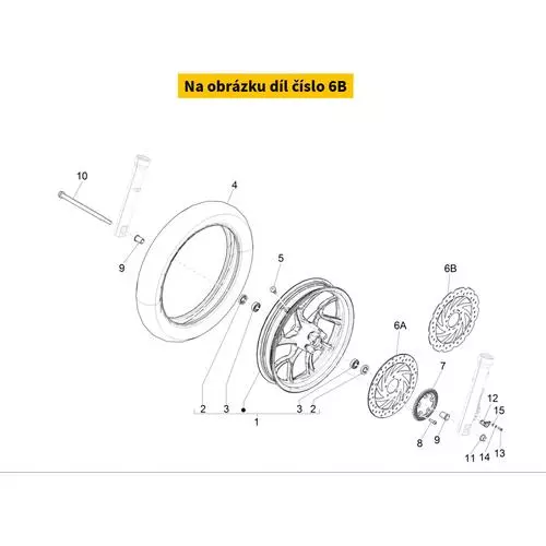 Brake disc front PIAGGIO Medley 125-150 Sport 2020-2022 1C004504