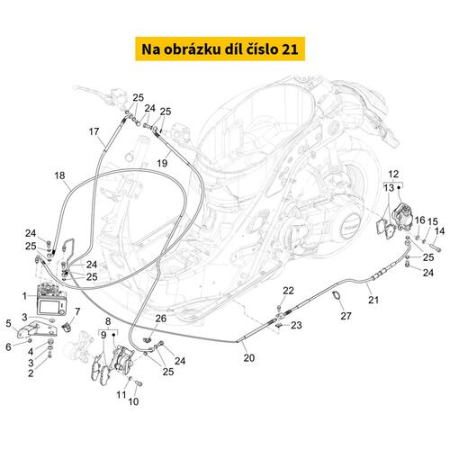 Rear Brake Hose(Caliper-Banjo) 1C006498