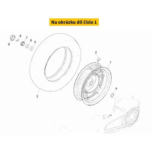 Rear Wheel (2.75 X 11') 1C006834