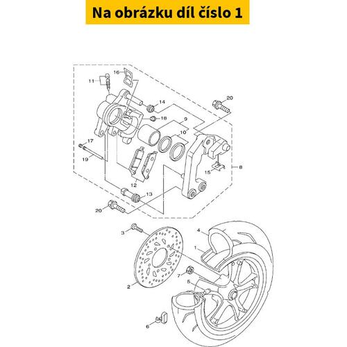 Cast Wheel, Rear 1DKF53380035