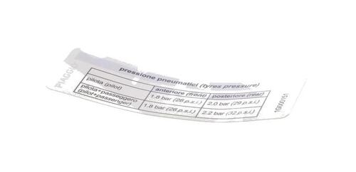 Tyre pressure label 1G000151