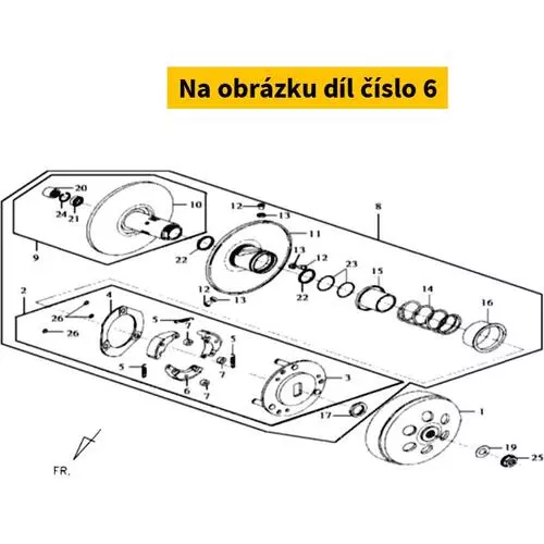 Clutch Weight Set (3 Piece/ 1 Set) 22530-RA1-010-A