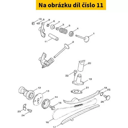 Shaft, Rocker 2 22F121560000