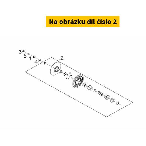 Driven pulley SYM Maxsym TL 500i 4T 2019-2020 (complete) 23010-TL1-000