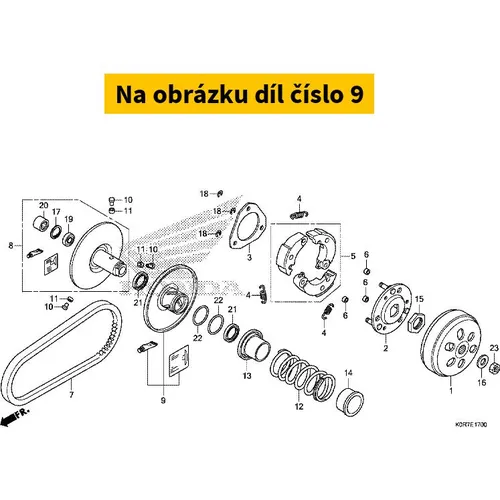 Face set, movable driven 23224K0SV00