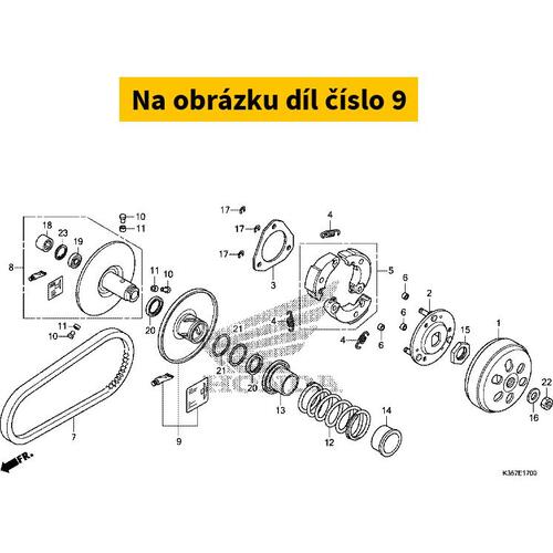 FACE SET, MOVABLE DRIVEN 23224K35V00