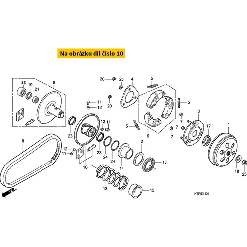 Face set, movable driven 23224KGG911