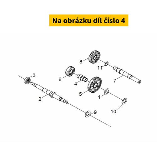 Counter Shaft 23421-TL1-000