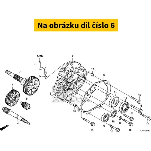 Gear, countershaft (53t) 23422K66V00