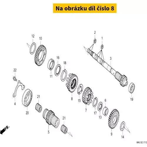 GEAR, MAINSHAFT FOURTH (2 23471MKTD00