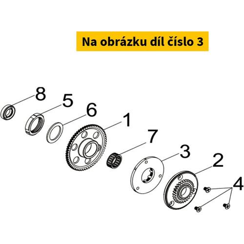 ONE-WAY CLUTCH ASSY. 2812A-FYA-000