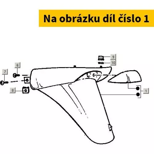 Rear Mudguard Pistache 396 29421800V9