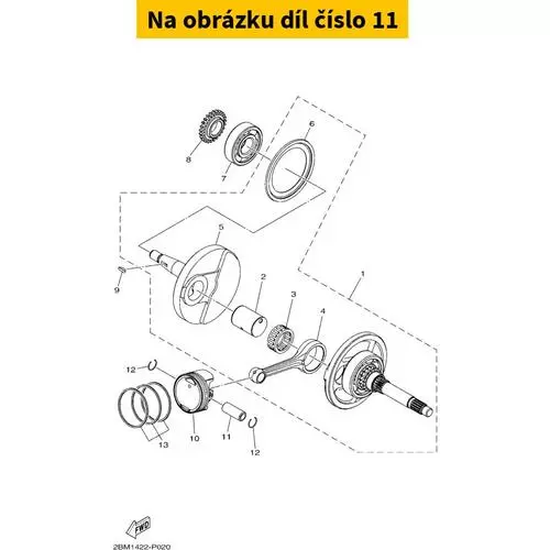 Pin, Piston 2BME16330000