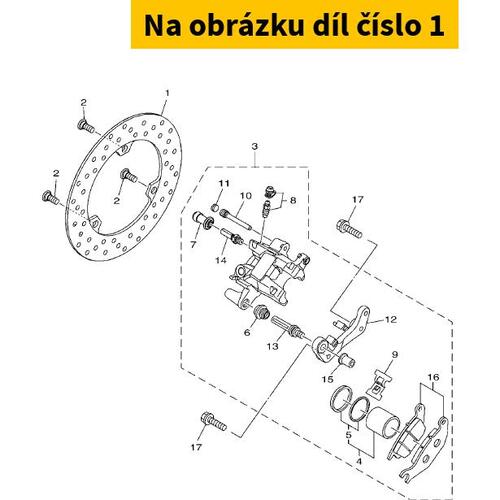 Brake Disc rear YAMAHA Tricity 125 2014-2016 2CMF582W0000