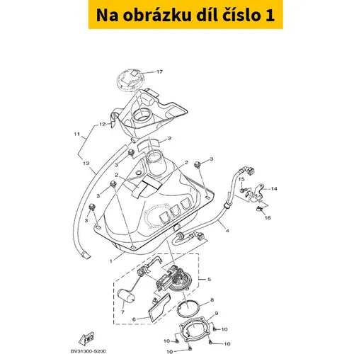 Yamaha Fuel Tank Comp. 2DPF41100100