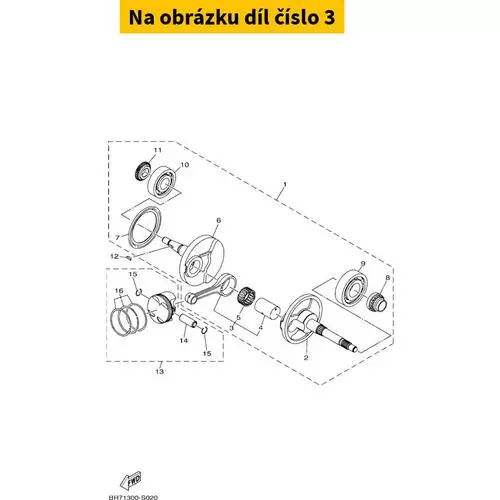 Connecting Rod Ass 2DSE16500000