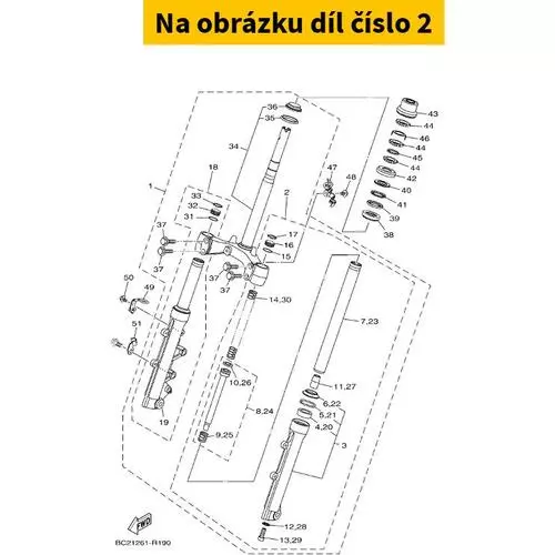 Front Fork Assy (L 2DSF31020000