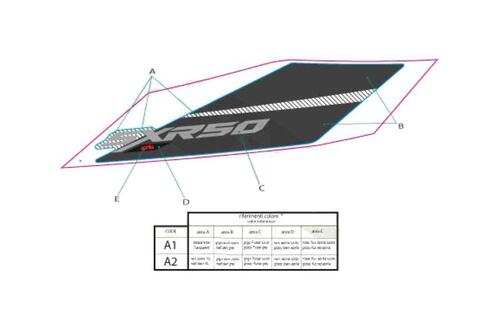 Sxr 50 Sport Left Side Sticker 2H004619000A1