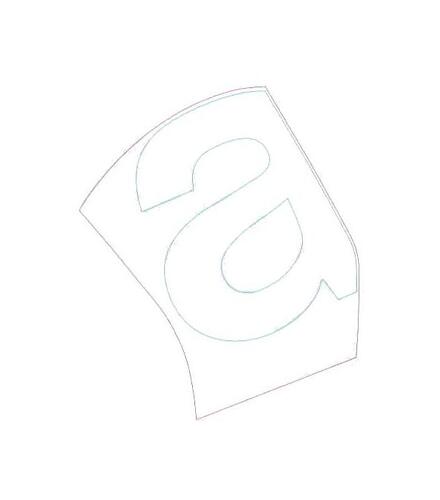 LH lower shield decal A 2H004926