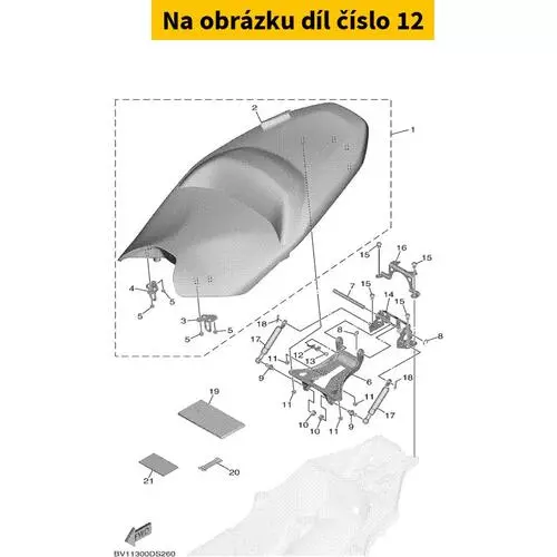 Bracket, Seat 2PW247180000